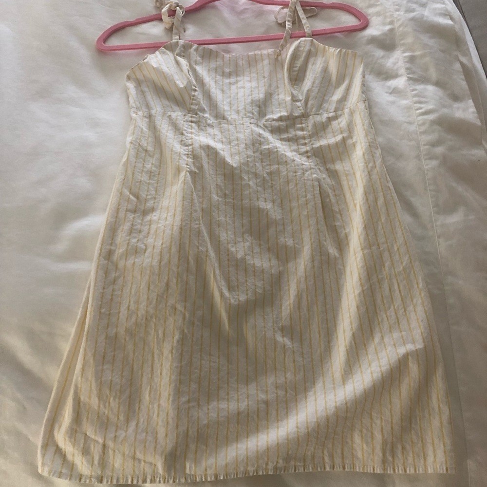 Pac Sun (Lottie Moss) yellow/white striped dress
